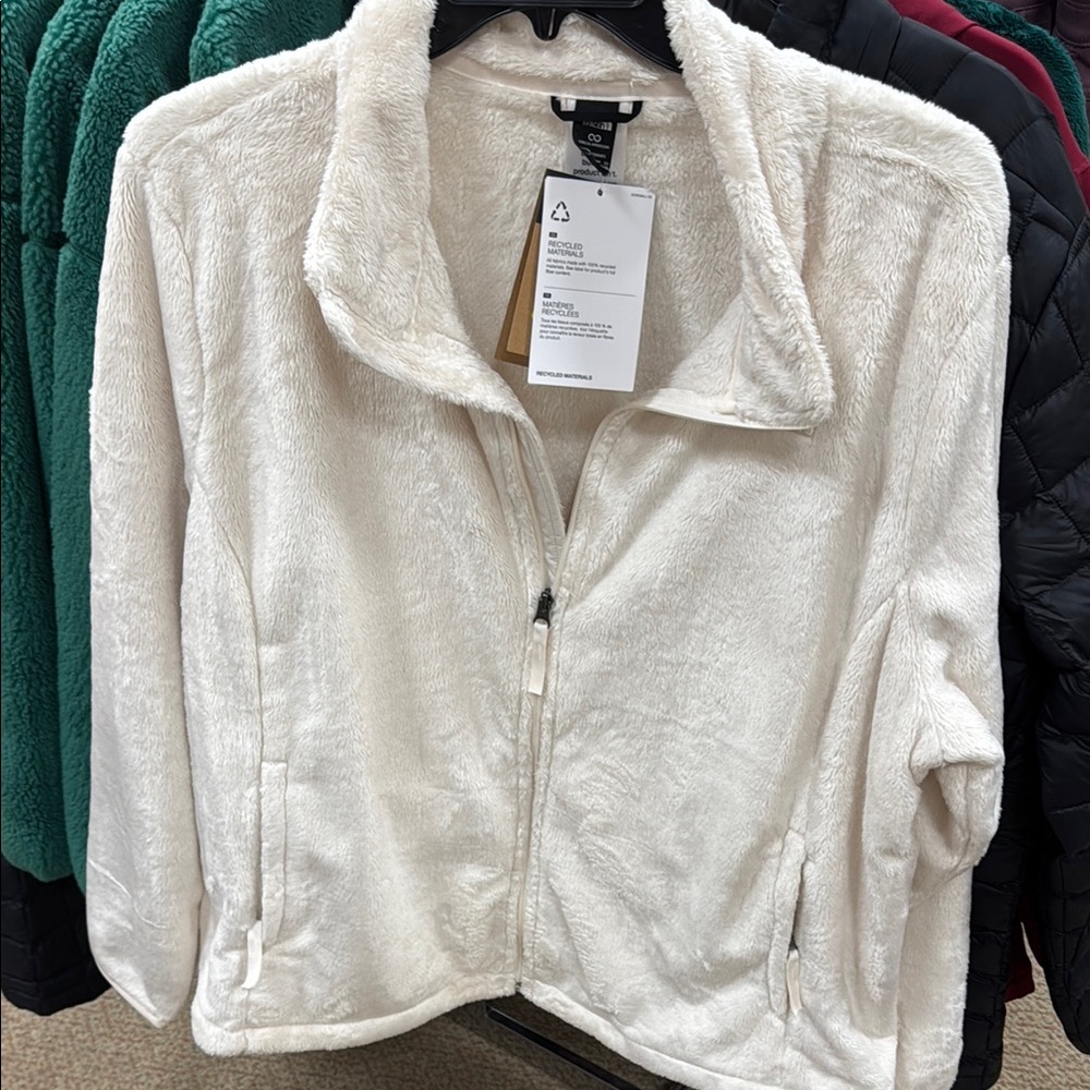 Women's Cream Fleece Jacket